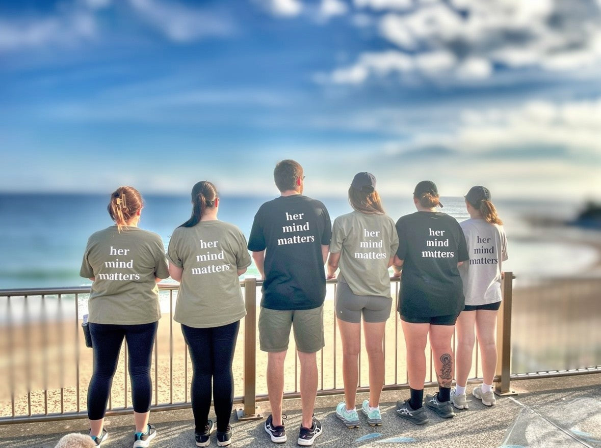 DGF T-shirts group back her mind matters